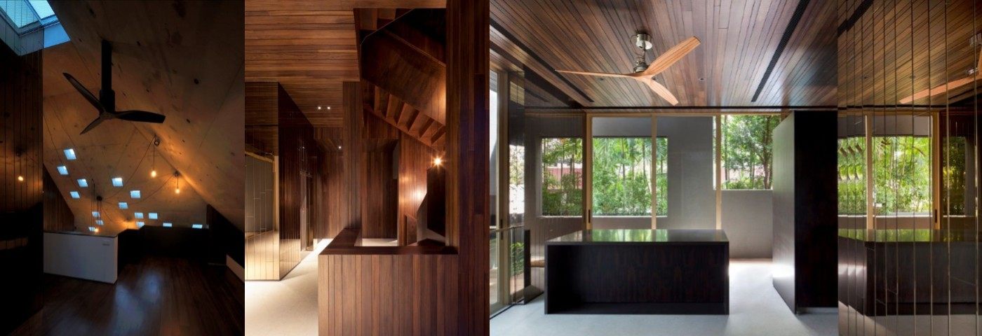 Namly Hill interior with timber ceiling